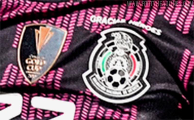 Mexico jersey top gold cup